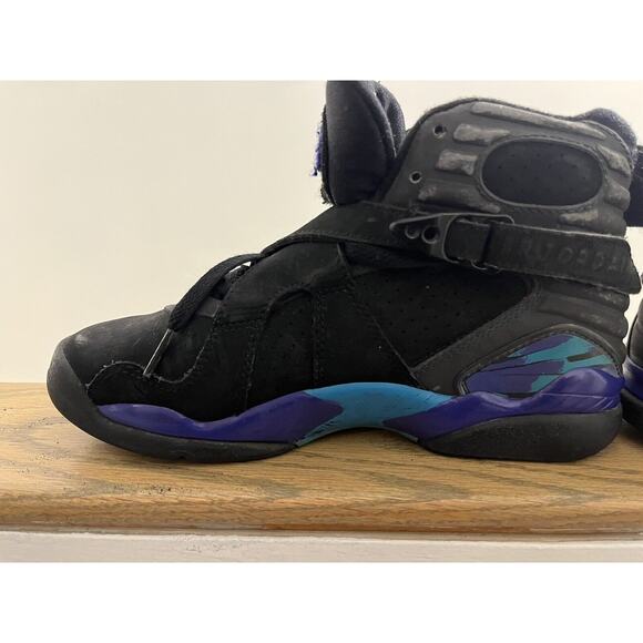 Nike Air Jordan Retro 8 VIII Aqua Sz 4.5Y Women’s Sz 6 305381-041 Released 2007 - Picture 13 of 16